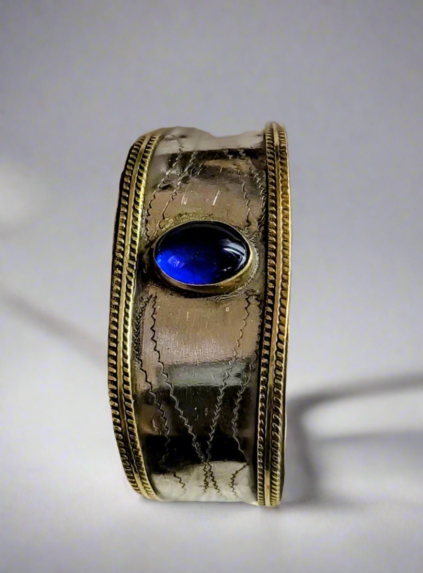 Brazalete piedra azul